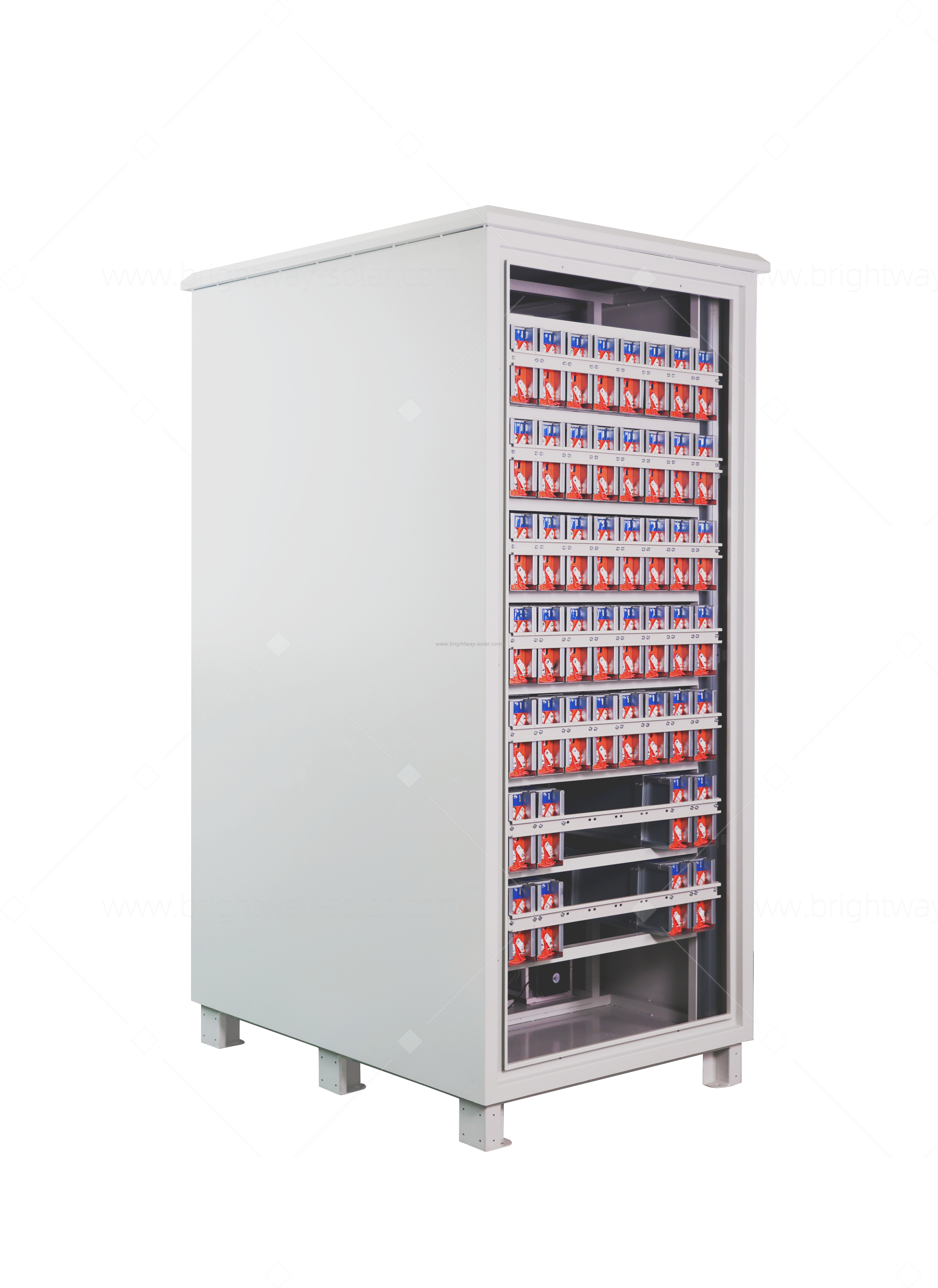 Brightway Solar Outdoor IP54 Rated LFP Battery Air Cooled Energy Storage Cabinet 50kW 200kWh Solution for Outdoor Use