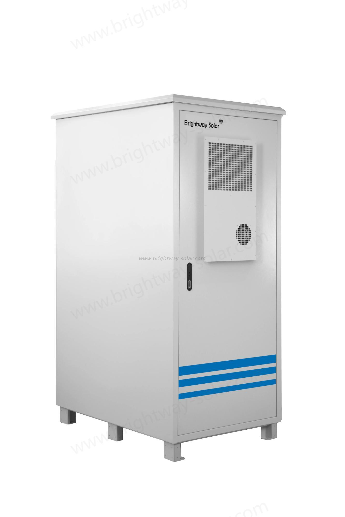 Brightway Solar Outdoor IP54 Rated LFP Battery Air Cooled Energy Storage Cabinet 50kW 200kWh Solution for Outdoor Use