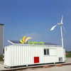 2kw/5kw Wind Solar Diesel Generation Hybrid Power System Potable Foldable House for Farm/Construction/Rural Area