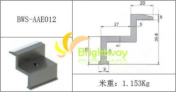 Aae012 Aluminum End Clamp for Solar Power System