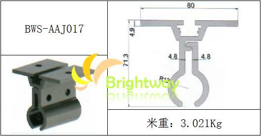 Aaj017 Aluminum Clamping for Roof Colour Steel Tile Solar System Installation