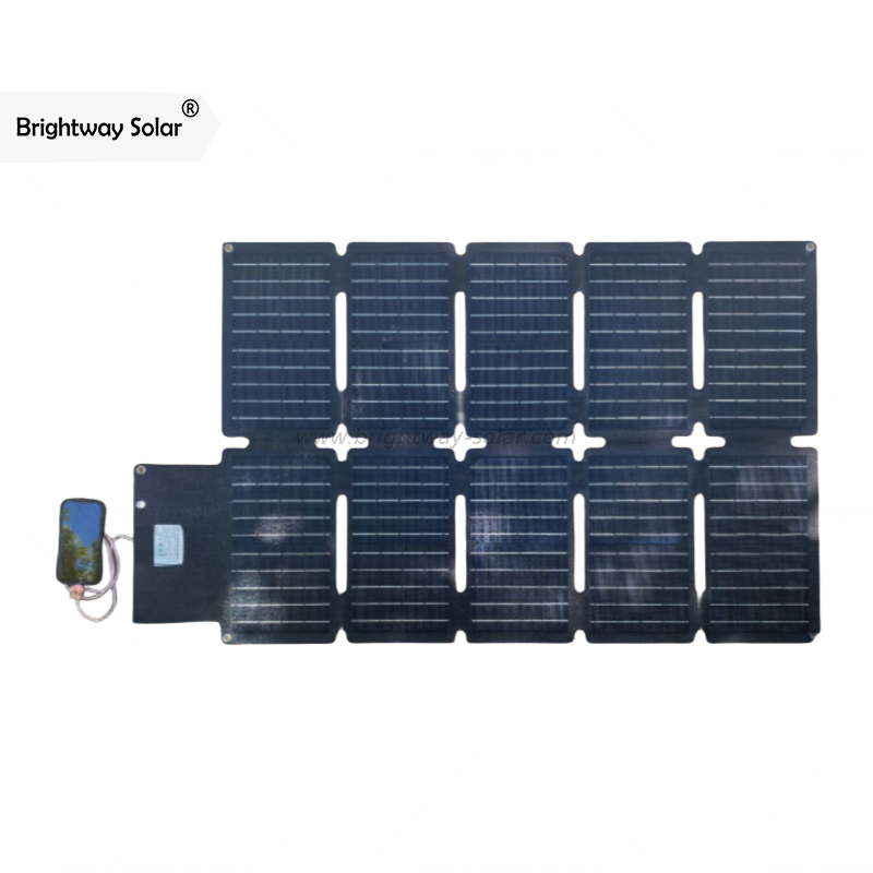 Brightway Solar 100W Solar Portable Folding Waterproof Solar Charger Outdoor Mobile Power Battery Charging