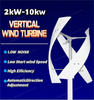 Brightway 10kW Low Noise Vertical Windmill Generator 2kW-10kW