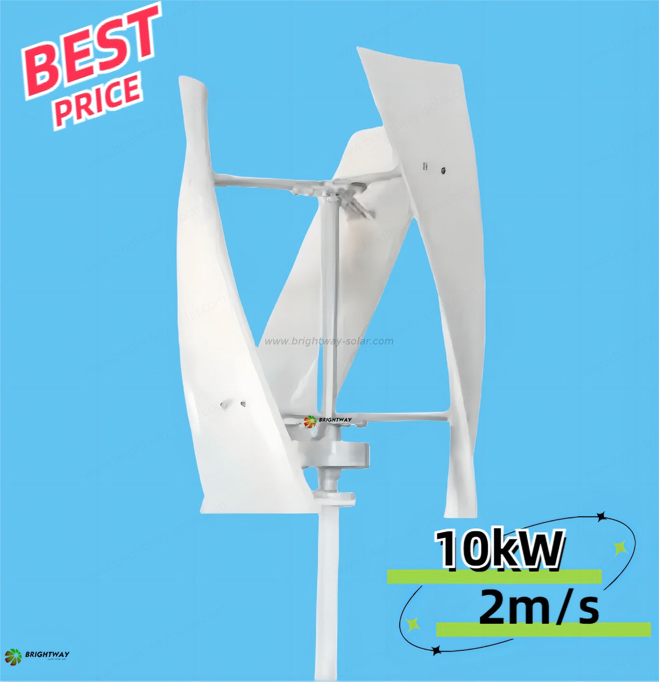 Brightway 10kW Low Noise Vertical Windmill Generator 2kW-10kW