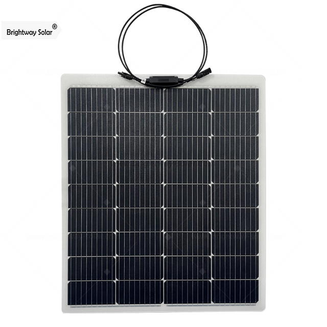 Brightway Solar 100W 20.16V Flexible Monocrystalline Solar Panel High Efficiency Module PV Power