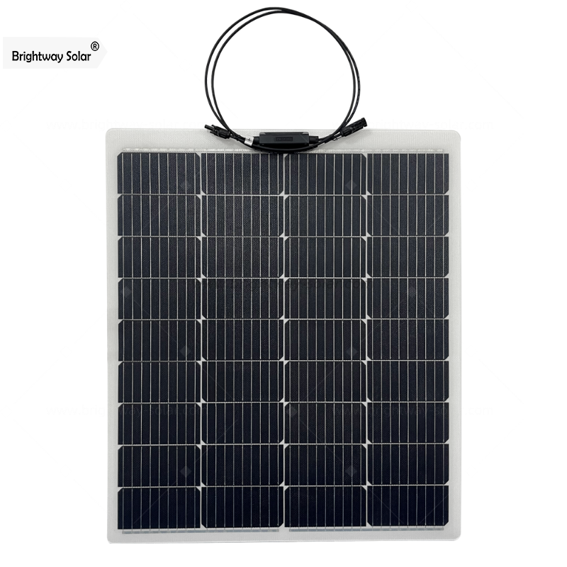 Brightway Solar 100W 20.16V Flexible Monocrystalline Solar Panel High Efficiency Module PV Power