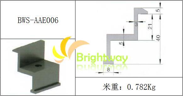 Aae006 Aluminum End Clamp for Solar Power System
