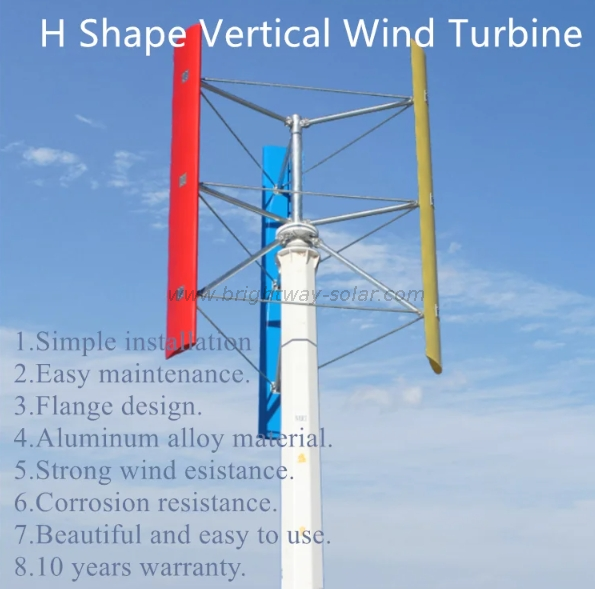 Brightway 5kW Wind Turbine and Solar Hybrid Energy System
