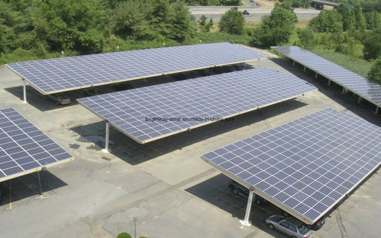 Solar Car Parking Structure Steel Frame Solar Energy Parking Lot Easy to Install