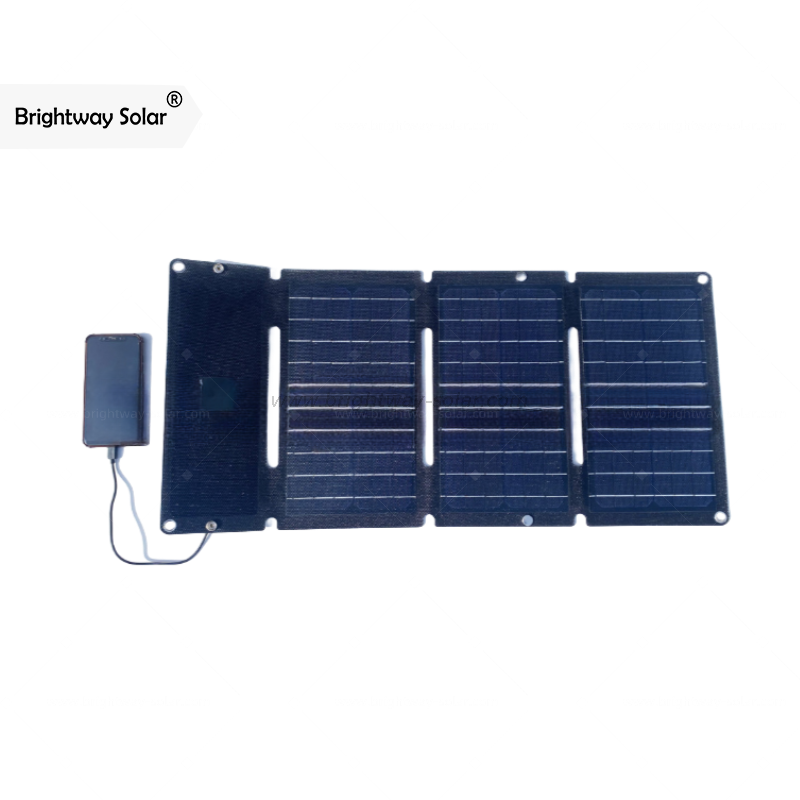 Brightway Solar 18V 30W IP65 Waterproof Solar Panel for Phone Camping Hiking Riding