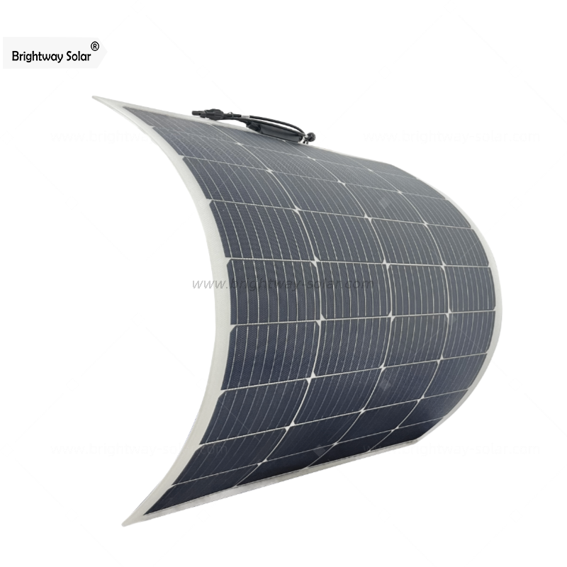 Brightway Solar 100W 20.16V Flexible Monocrystalline Solar Panel High Efficiency Module PV Power