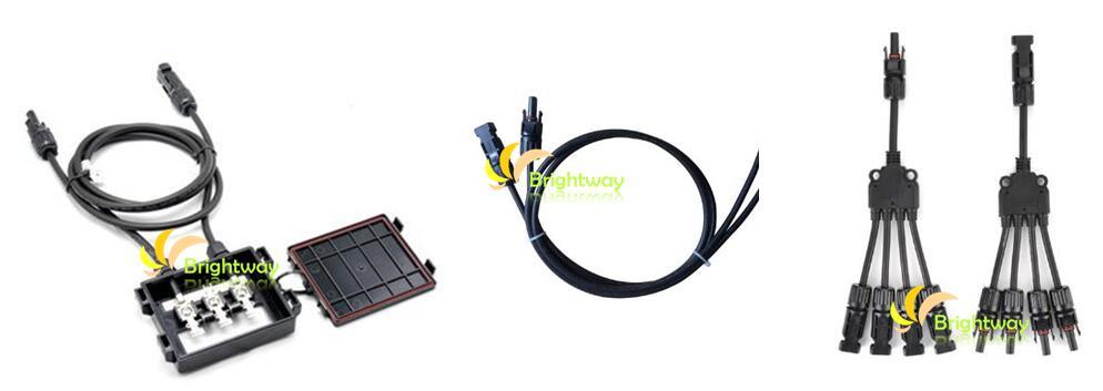 IP65 DC 1000V 30A Mc4 Two-in-One Plug/Socket Solar Cable Connector