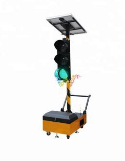 200mm Trolley Mobile Remote Control Solar Traffic Light