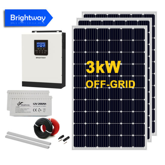 3kw 5kVA Solar System 450W Solar Panel Generation System Lithium Battery
