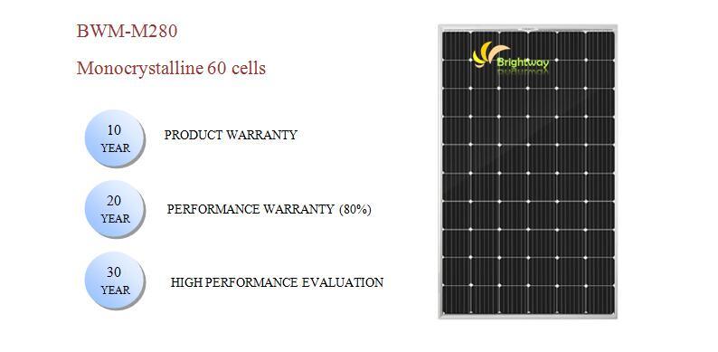 Solar Module Factory Price Monocrystalline Silicon 280wp