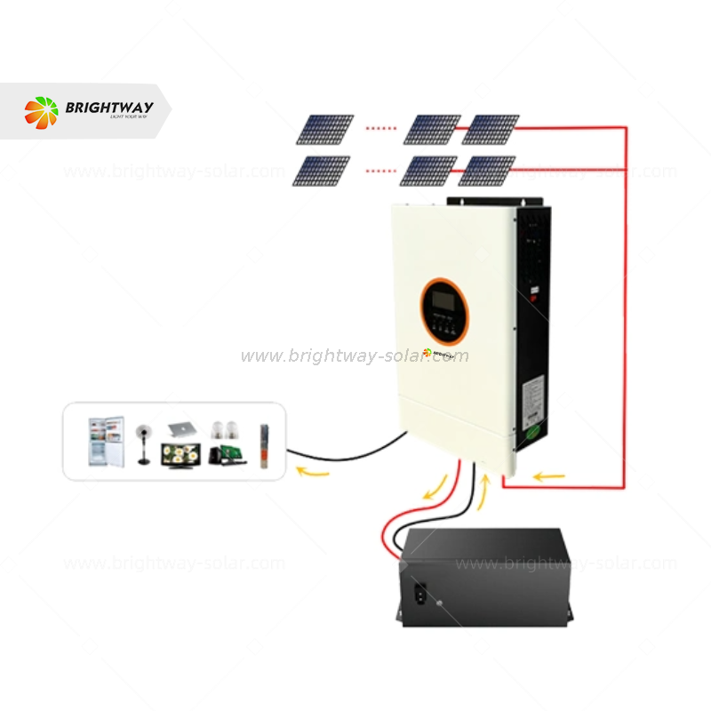 Brightway Pure Sine Wave Off Grid System 48V 5kW Solar Hybrid Inverter With MPPT