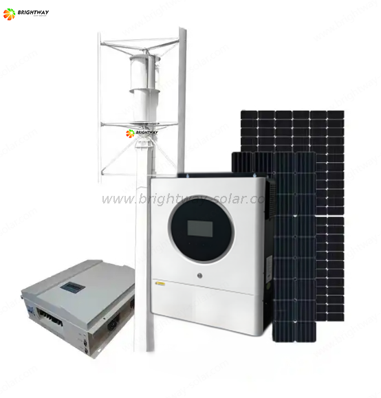 Brightway 5kW Wind Turbine and Solar Hybrid Energy System