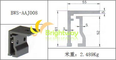 Aaj008 Aluminum Clamping for Roof Colour Steel Tile Solar System Installation
