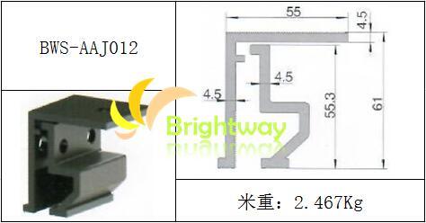 Aaj012 Aluminum Clamping for Roof Colour Steel Tile Solar System Installation