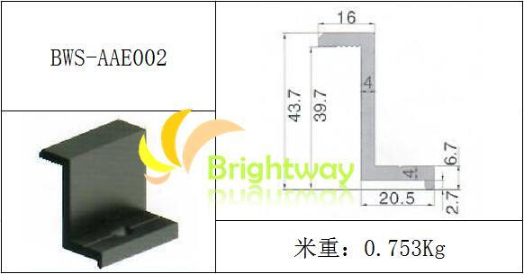 Aae002 Aluminum End Clamp for Solar Power System