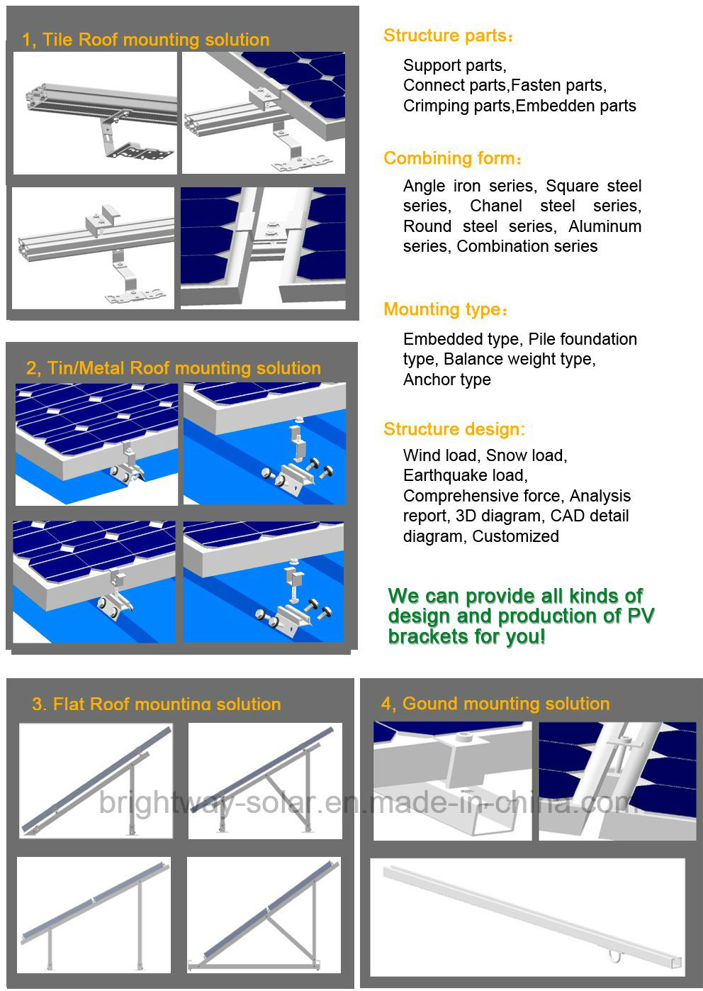 Home or Commercial 5kw 5000W Solar Grid Tied Power Generation System Good Service