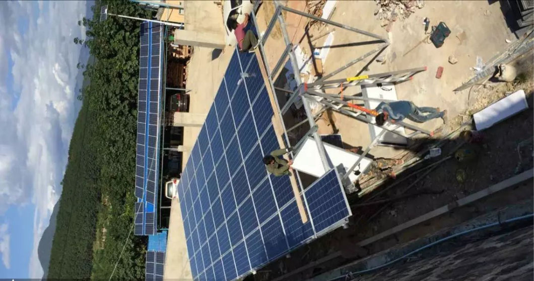 2kw/5kw Wind Solar Diesel Generation Hybrid Power System Potable Foldable House for Farm/Construction/Rural Area