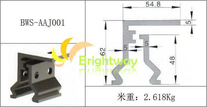 Aaj001 Aluminum Clamping for Roof Colour Steel Tile Solar System Installation