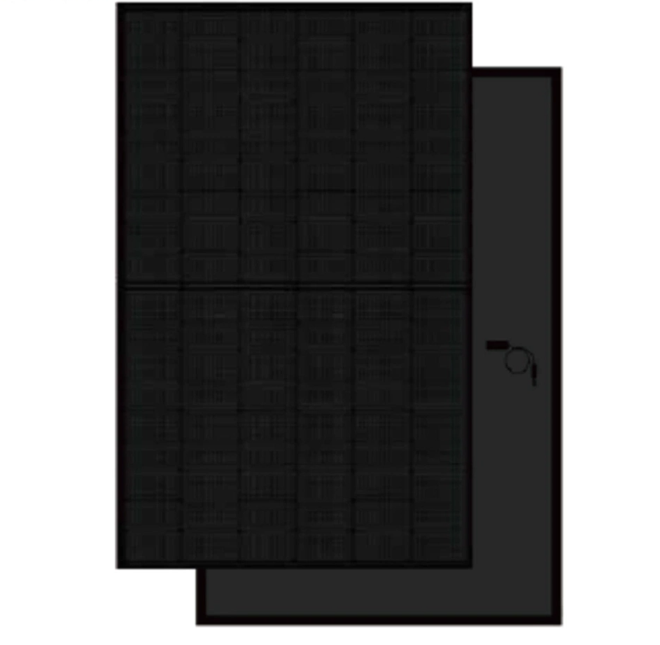 Brightway Solar 435W N Type Bifacial Double Glass 108Cells with Black Frame For Household