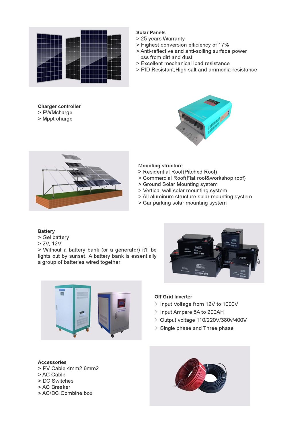 1.5kw Solar Panel System DIY Solar Power Hybrid System for Home