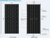 Brightway Solar 620W bifacial module 132 cells for homes and commerce 