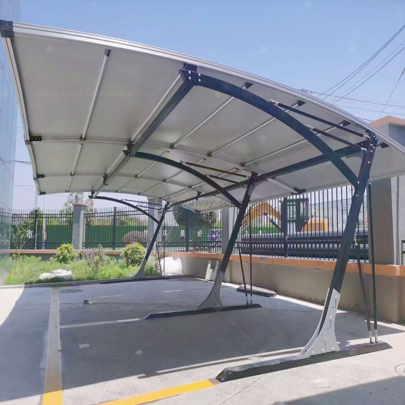 Brightway Solar Best Quality Triple Carport Solar System Aluminium Solar Roof Carport 