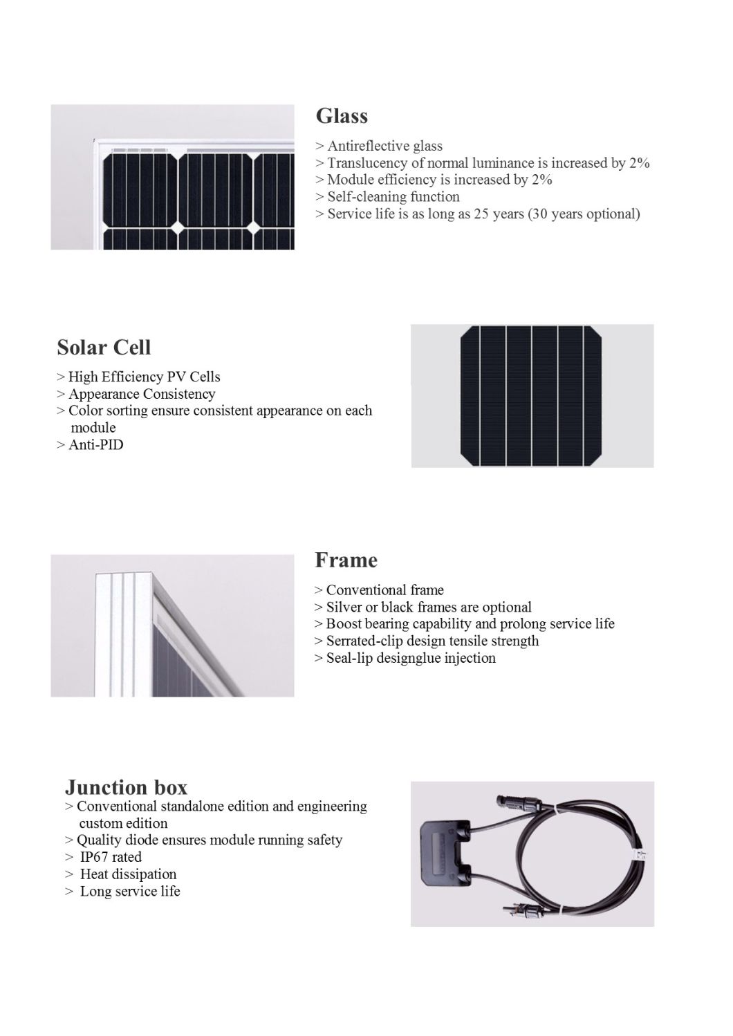 Solar Module Polycrystalline Silicon 325wp
