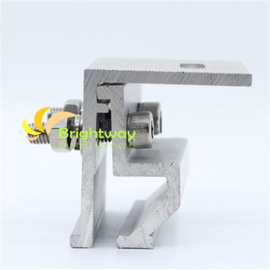 Aaj012 Aluminum Clamping for Roof Colour Steel Tile Solar System Installation