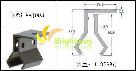 Aaj003 Aluminum Clamping for Roof Colour Steel Tile Solar System Installation