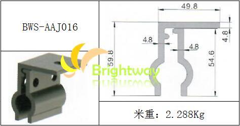 Aaj016 Aluminum Clamping for Roof Colour Steel Tile Solar System Installation
