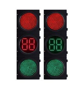 2 Digital LED Traffic Light Countdown Timer Green and Yellow