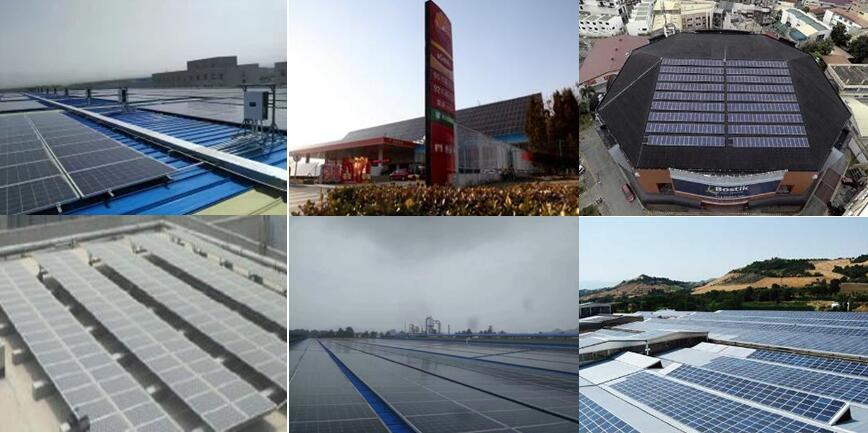 1MW Distributed Industrial and Commercial Roof Grid-Tied Solar Power System
