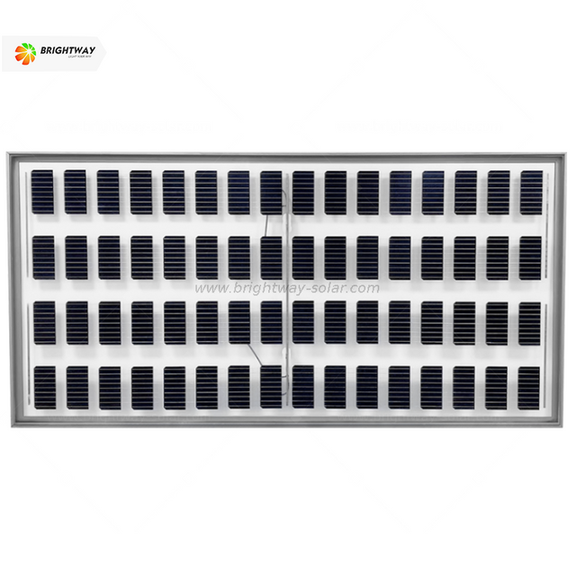 Brightway Transparent BIPV Double Glass PV Photovoltaic Solar Panel 200W