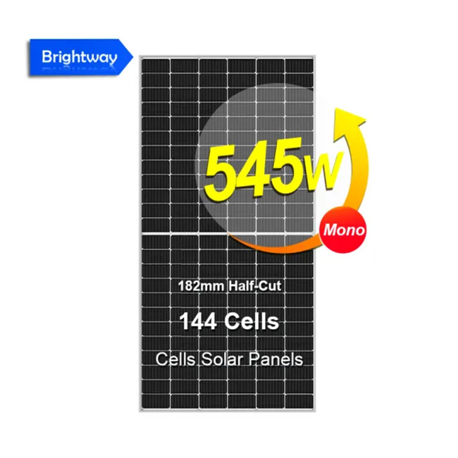 Mono 182mm Half-Cut Cells Solar Panels-144 Cells 545W