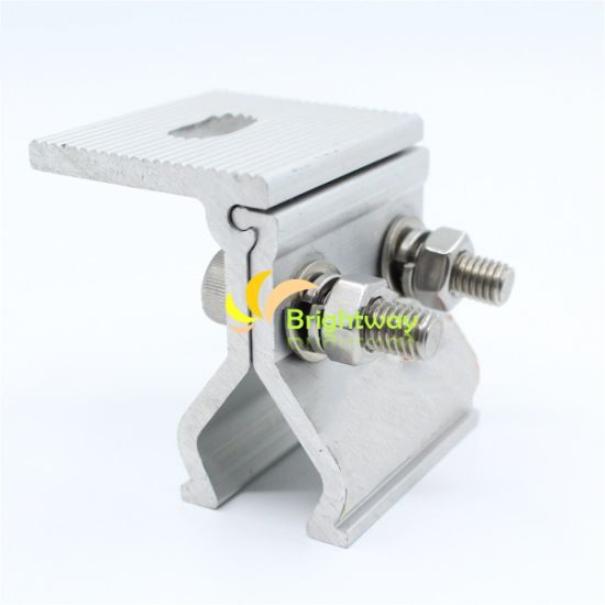 Aaj002 Aluminum Clamping for Roof Colour Steel Tile Solar System Installation
