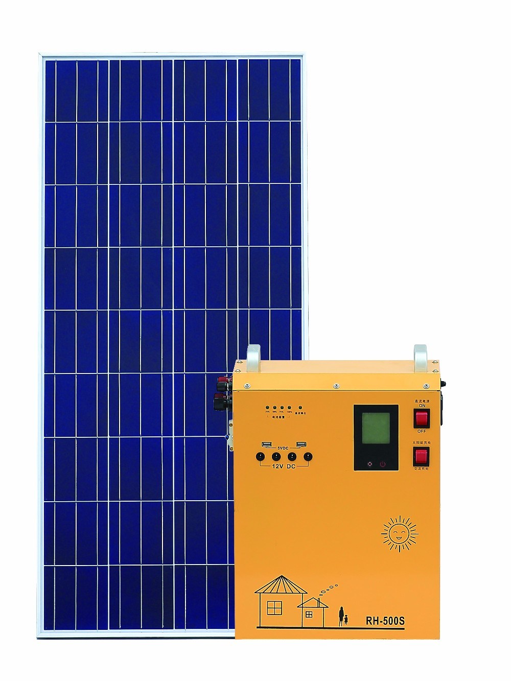 DC Portable Solar Power System Home Lighting System for TV Fan PC