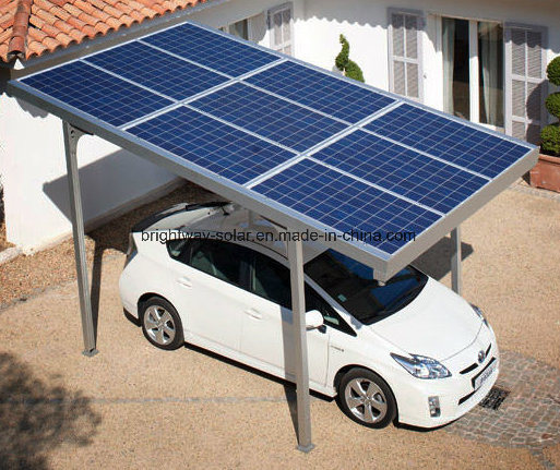 Solar Carport Beautiful Curve for 1 Car, 2 Cars, 3 Cars