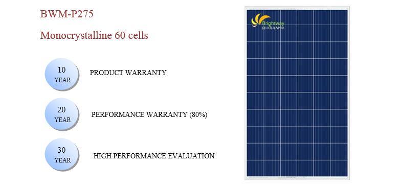 Solar Module Polycrystalline Silicon 275wp