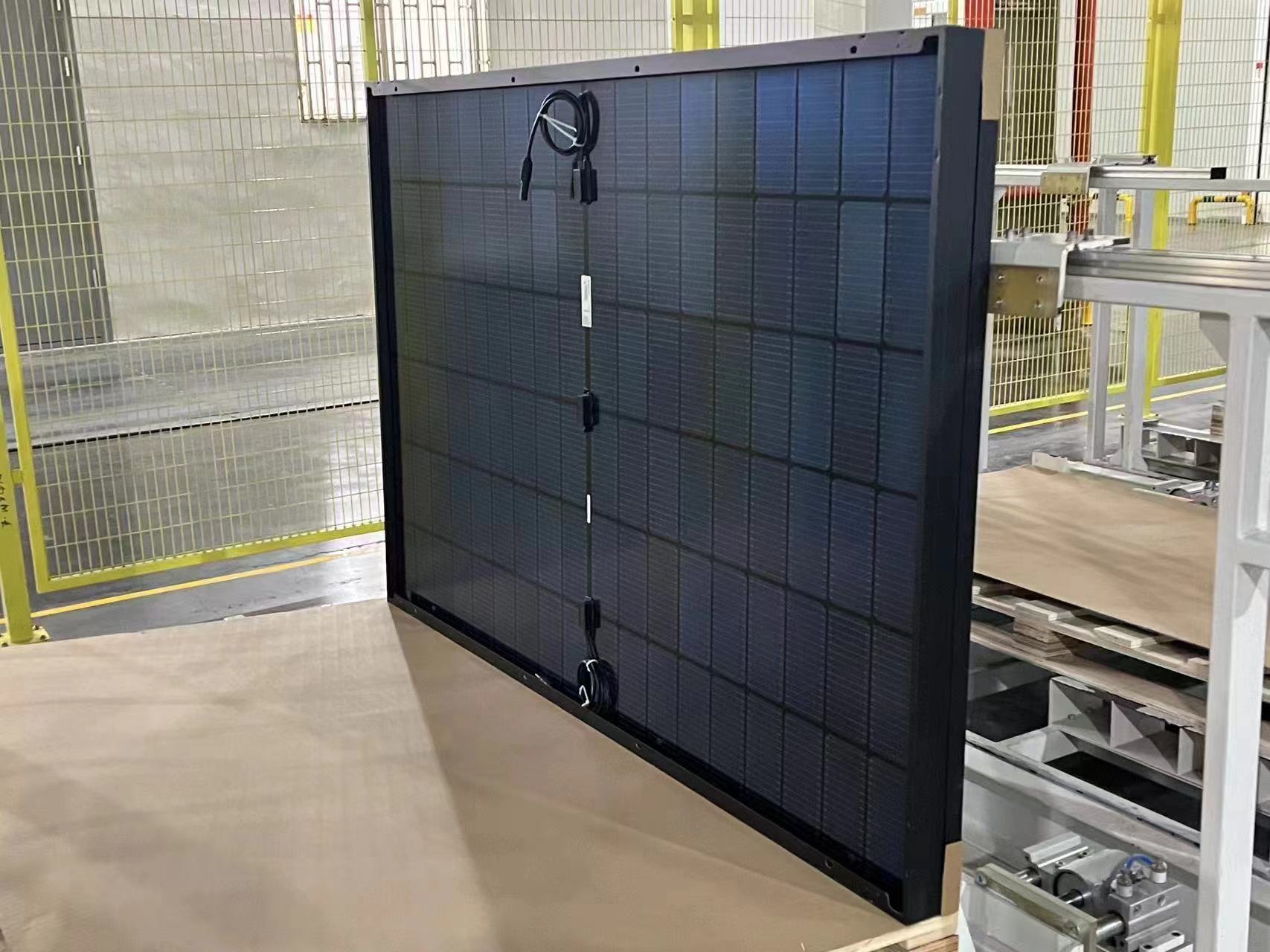 Brightway Solar 445W Full Black Double Glass N Type Bifacial Solar Cell for Business